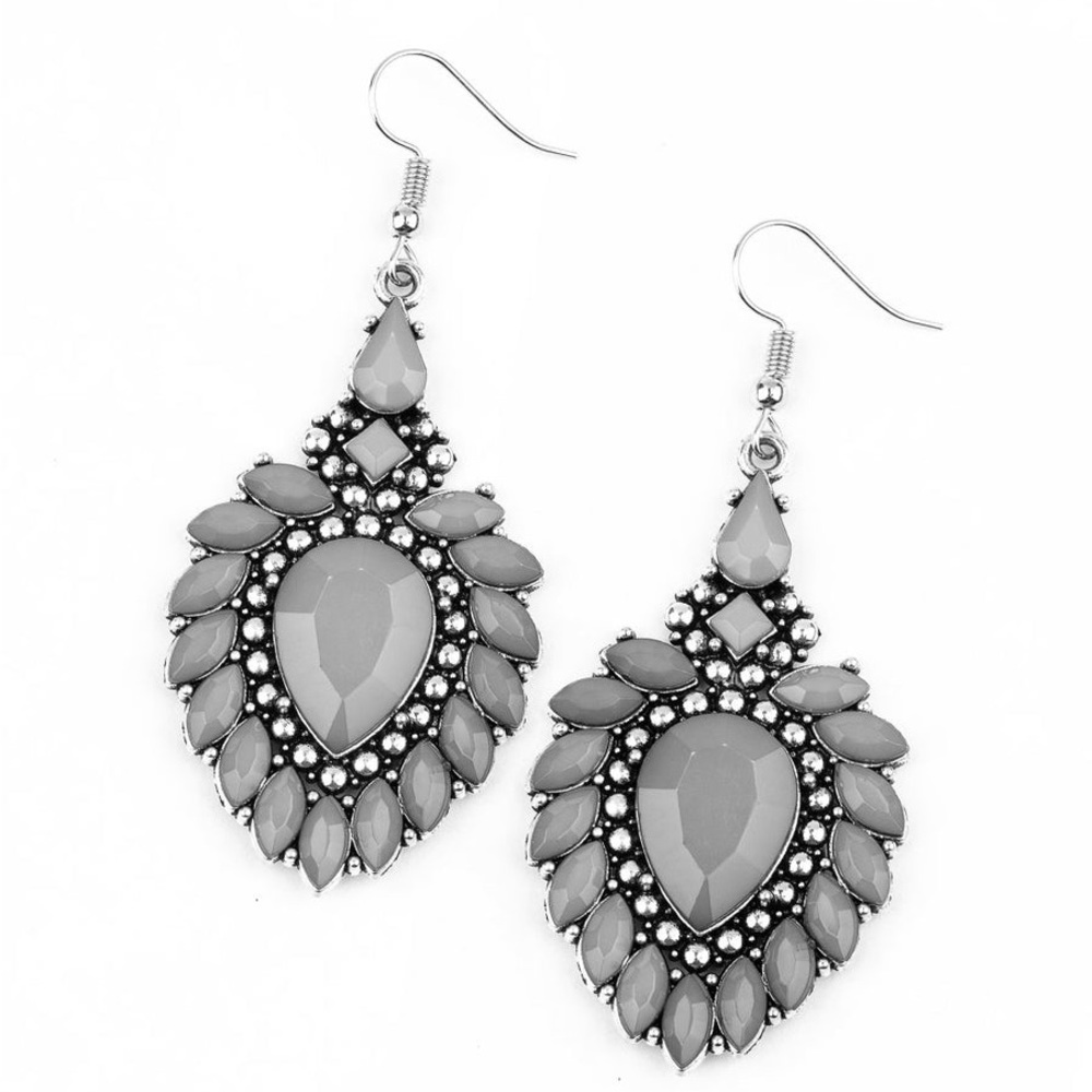 NWOT Gray Teardrop Earrings